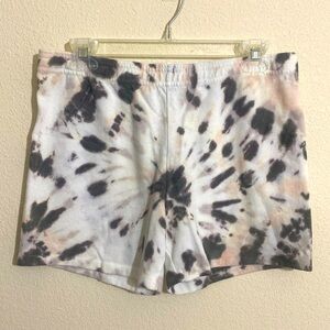 MONROW Women's Light Weight Vintage Style Tie-Dye Sweatshorts Size XS
